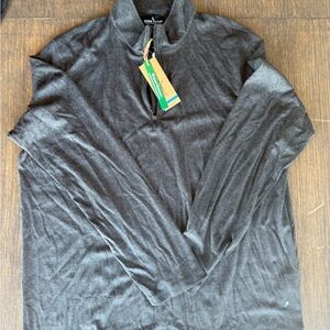 Men's Charcoal Tailor Vintage Quarter Zip - NWT